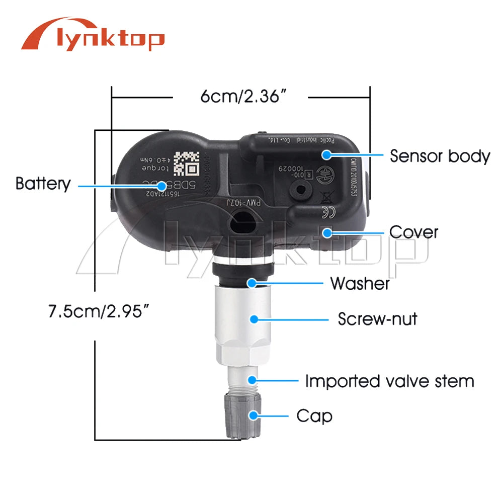 315MHz Tyre Tire Pressure Sensor For Toyota Camry Corolla Prius Lexus RX Scion 42607-06020 1651121AD2 PMV-C010